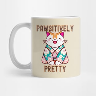 Pawsitively pretty cat Mug